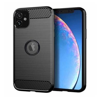 Forcell Carbon h&aacute;tlap tok Apple iPhone 12 mini, fekete  Forcell 51045