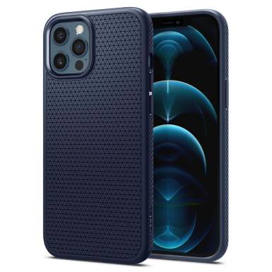 Spigen Liquid Air Apple iPhone 12/12 Pro Navy Blue tok, kék ACS02250 Spigen 53930 Spigen Liquid Air Apple iPhone 12/12 Pro Navy Blue tok, kék ACS02250 Spigen 53930