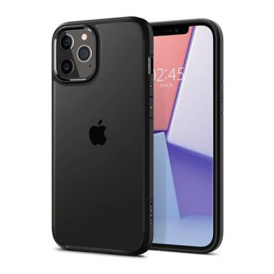 Spigen Ultra Hybrid Apple iPhone 12/12 Pro Matte Black tok, fekete ACS01703 Spigen 49958 Spigen Ultra Hybrid Apple iPhone 12/12 Pro Matte Black tok, fekete ACS01703 Spigen 49958