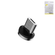 Baseus Magnetic Zinc USB-A apa - Mágneses MicroUSB apa Adat- és töltőkábel 2m - Piros CAMXC-B09
