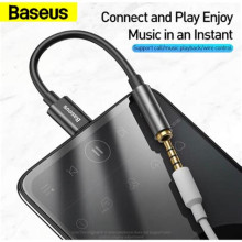 Baseus Converter L54 USB-C apa 3.5mm jack anya adapter Sötétszürke CATL54-0G