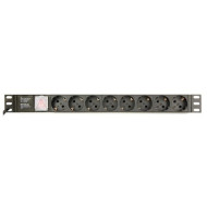 Hálózati elosztó 8-as (földelt) C14 3m Rack-be Gembird EG-PDU-014-C14 EG-PDU-014-C14