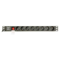 Hálózati elosztó 8-as (földelt) 3m Rack-be Gembird EG-PDU-014 EG-PDU-014