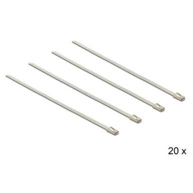 Delock Rozsdamentes acél kábelkötegelők, 200 x 7,9 mm (H x Sz), 10 darab 18771
