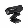 CANYON C2 720P HD 1.0Mega fixed focus webcam with USB2.0. connector, 360° rotary view scope, 1.0Mega pixels, built in MIC, Resolution 1280*720(1920*1080 by interpolation), viewing angle 46°, cable length 1.5m, 90*60*55mm, 0.104kg, Black CNE-HWC2