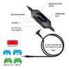Spirit of Gamer MIC-XH600 Wireless 7.1 fejhallgató+mic Fekete MIC-XH600