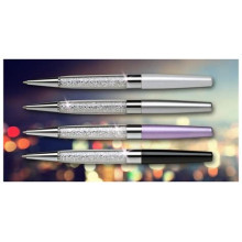 Art Crystella Golyóstoll világos lila tolltest alul fehér SWAROVSKI® kristályokkal - 0.7mm / Kék 1805XGA200
