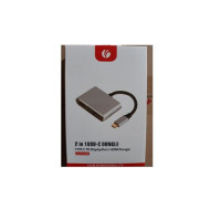 VCOM USB-C apa - DisplayPort anya + HDMI anya adapter CU434M