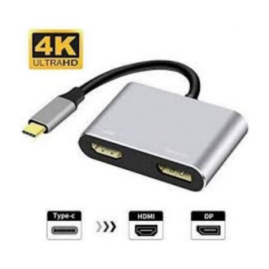 VCOM USB-C apa - DisplayPort anya + HDMI anya adapter CU434M