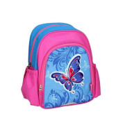 Spirit: Pillangós lekerekített ovis hátizsák - Rózsaszín/kék 407073