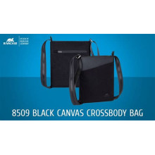 RivaCase 8509 Canvas Crossbody Black 4260403579183