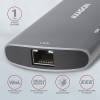 AXAGON HMC-6M2 SuperSpeed USB-C Combo 6in1 Hub HMC-6M2