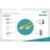 Digitus CAT 6 S-FTP patch cord, Cu, LSZH DK-1644-005/Y
