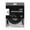 Gembird Cablexpert UTP CAT5e patch kábel 5m fekete /PP12-5M/BK/