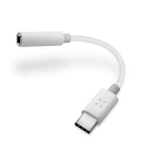 FIXED Adapter LINK to connect headphones from USB-C to 3.5mm jack with DAC chip, white FIXL-CJD-WH