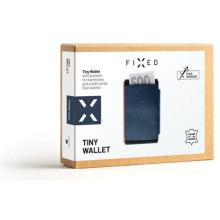 FIXED Real leather Tiny Wallet, blue FIXW-STN2-BL