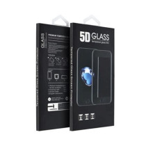 Apple iPhone 13 Pro, 5D Full Glue hajlított tempered glass kijelzővédő üvegfólia, fekete  Utángyártott 59460