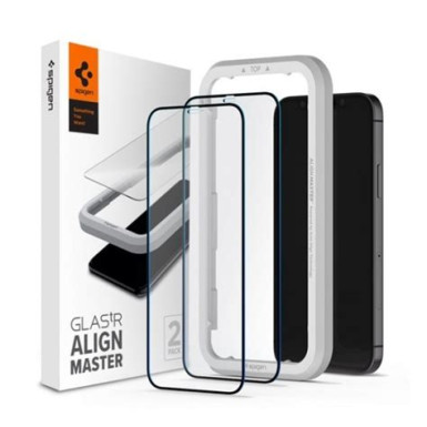 Spigen AlignMaster "Glas.tR" Apple iPhone 13 Pro Max Tempered kijelzővédő fólia (2db) AGL03377 Spigen 59278