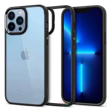 Spigen Ultra Hybrid Apple iPhone 13 Pro Max Matte Black tok, matt fekete ACS03205 Spigen 59256 Spigen Ultra Hybrid Apple iPhone 13 Pro Max Matte Black tok, matt fekete ACS03205 Spigen 59256