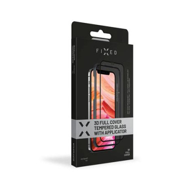 FIXED 3D Tempered Glass with applicator for Apple iPhone 13/13 Pro black FIXG3DA-723-BK