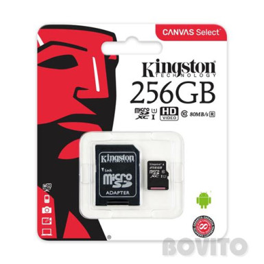 KINGSTON MicroSD kártya - 32GB CLASS 10 Canvas Select Plus + Adapter SDCS2/32GB
