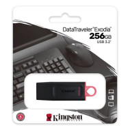 Kingston Pendrive - Datatraveler Exodia DTX/256GB (256GB, USB3.2, fekete) DTX/256GB