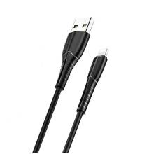 USB t&ouml;ltők&aacute;bel Lightning 1m Usams fekete SJ364USB01