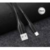 USB töltőkábel Lightning 1m Usams fekete SJ364USB01