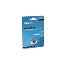 EMTEC Pendrive, 32GB, USB 3.2, USB-A bemenet/USB-C kimenet, EMTEC "T260C Dual" ECMMD32GT263C