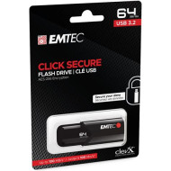 EMTEC Pendrive, 64GB, USB 3.2, titkosított, EMTEC "B120 Click Secure" ECMMD64GB123