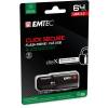 EMTEC Pendrive, 64GB, USB 3.2, titkosított, EMTEC "B120 Click Secure" ECMMD64GB123