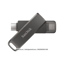 Sandisk 128GB USB3.1 Type-C/Lightning iXpand Luxe Black 186553