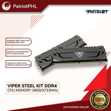 PATRIOT Viper Steel 16GB 2x8GB 3600MHZ CL18 KIT PVS416G360C8K