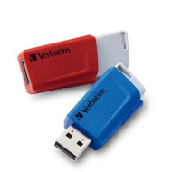 VERBATIM Pendrive, 3 x 16GB, USB 3.2, 80/25MB/sec, VERBATIM "Store n Click", piros, kék, sárga 49306