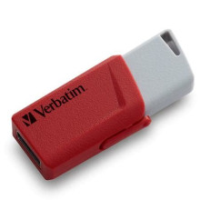 VERBATIM Pendrive, 2 x 32GB, USB 3.2, 80/25MB/sec, VERBATIM "Store n Click", piros, kék 49308
