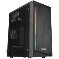 Rampage Számítógépház - EVEREST BLAZON (200W táp; RGB; fekete; plexi; ATX; 1x80mm; 2xUSB) KOMHAZRAMPBLAZON 34578