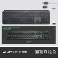 LOGITECH MX Keys for Mac Advanced Wireless Illuminated Keyboard - SPACE GREY - US INTL - EMEA 920-009558