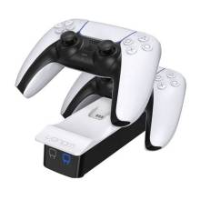 Trust GXT 254 Duo PS5 feh&eacute;r kontroller t&ouml;ltő &aacute;llom&aacute;s 24451