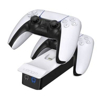 Trust GXT 254 Duo PS5 fehér kontroller töltő állomás 24451 Trust GXT 254 Duo PS5 fehér kontroller töltő állomás 24451