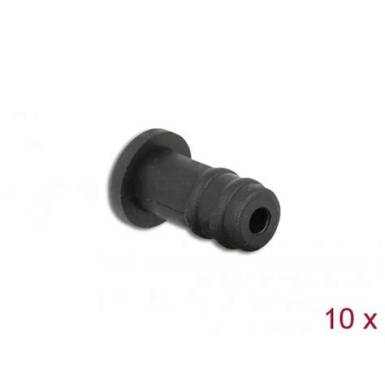 Delock 10 x fekete porfog&oacute; 3,5 mm-es sztereo jack any&aacute;hoz 60251