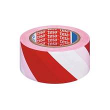 Tesa 60760-92 33mx50mm piros/feh&eacute;r jel&ouml;lőszalag 60760-00092-15