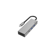 Hama 200107 ezüst USB 3.1 Type-C HUB (2x USB A, 1x USB TYPE-C, HDMI) 200107