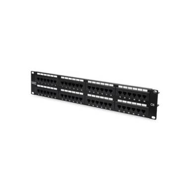 DIGITUS CAT6 48port 19" 2U kompakt fekete árnyékolatlan Patch Panel DN-91648U DIGITUS CAT6 48port 19" 2U kompakt fekete árnyékolatlan Patch Panel DN-91648U