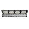 DIGITUS CAT6 48port 19" 2U kompakt fekete árnyékolatlan Patch Panel DN-91648U