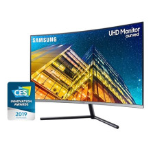 Samsung 31,5" U32R590CWR LED 4K HDMI Display port ívelt kijelzős kékes sötétszürke monitor LU32R590CWRXEN