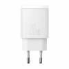 Baseus Compact gyorstöltő adapter 20W Type-C + USB, fehér CCXJ-B02 Baseus 57925