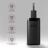 Axagon ACU-DPQ65 GaN USB-A + 2xUSB-C PD3.0/QC4+/PPS/Apple 65W hálózati töltő ACU-DPQ65