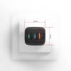 Axagon ACU-DPQ65 GaN USB-A + 2xUSB-C PD3.0/QC4+/PPS/Apple 65W hálózati töltő ACU-DPQ65