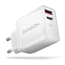 Axagon ACU-PQ22 QC3.0 + USB-C fehér fali töltő ACU-PQ22W