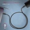 Axagon BUCM3-CM10AB USB-C 3.2 Gen 1 - USB-C 1 m fekete kábel BUCM3-CM10AB